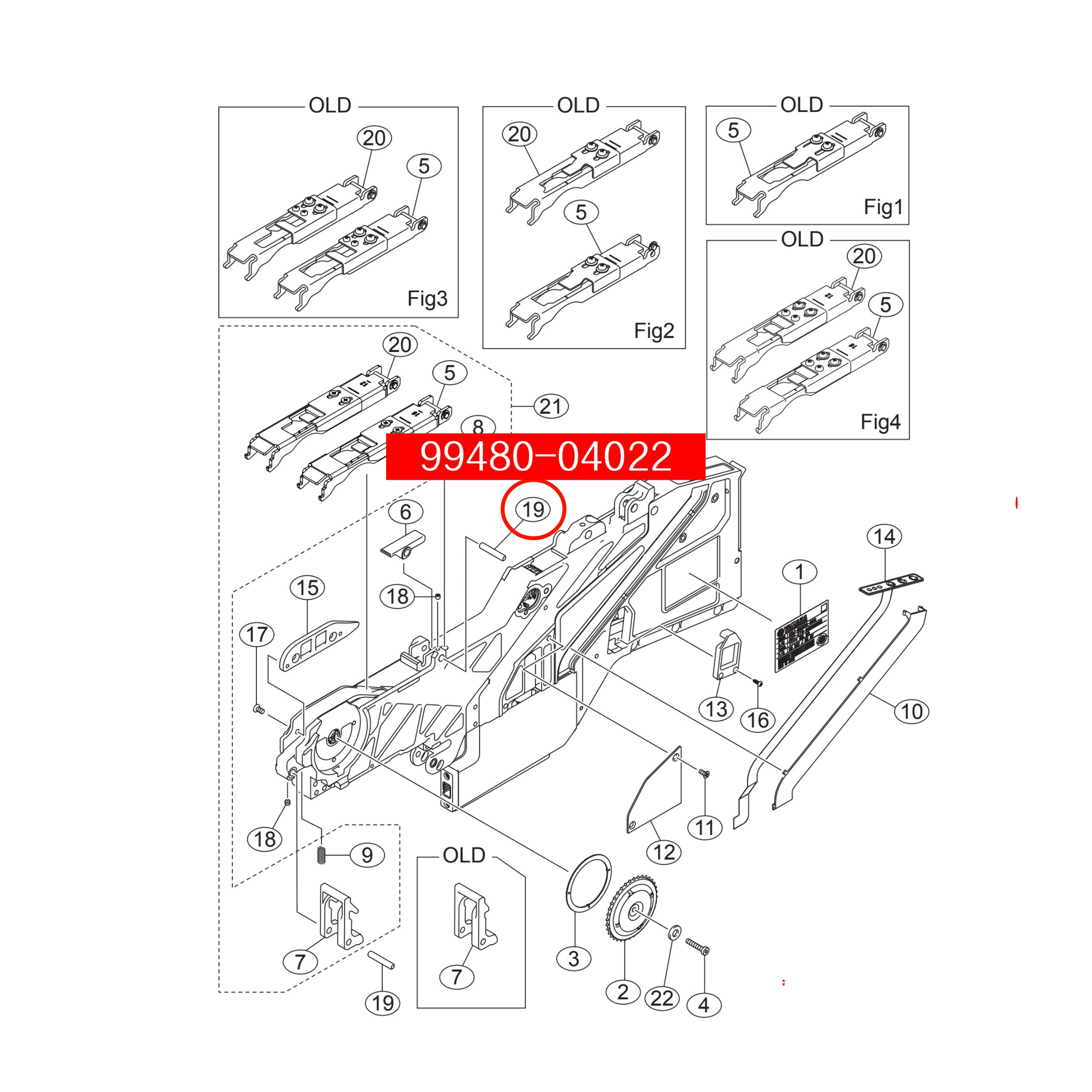99480-04022 Pin Parallel For Yamaha SS/ZS 12/16mm SMT Feeder - Image 2