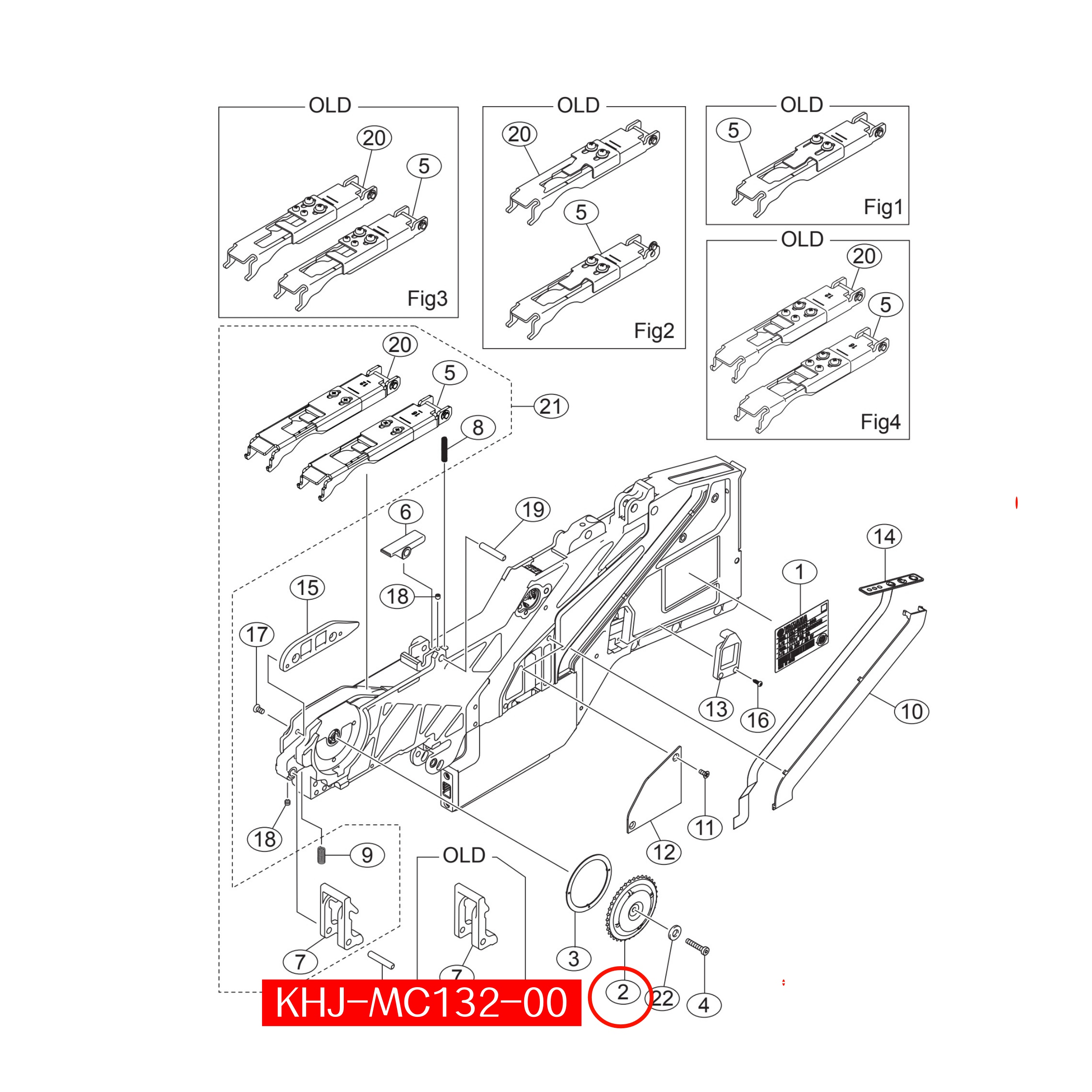 KHJ-MC132-02 Sprocket Assy For Yamaha SS 12/16mm SMT Feeder original - Image 2