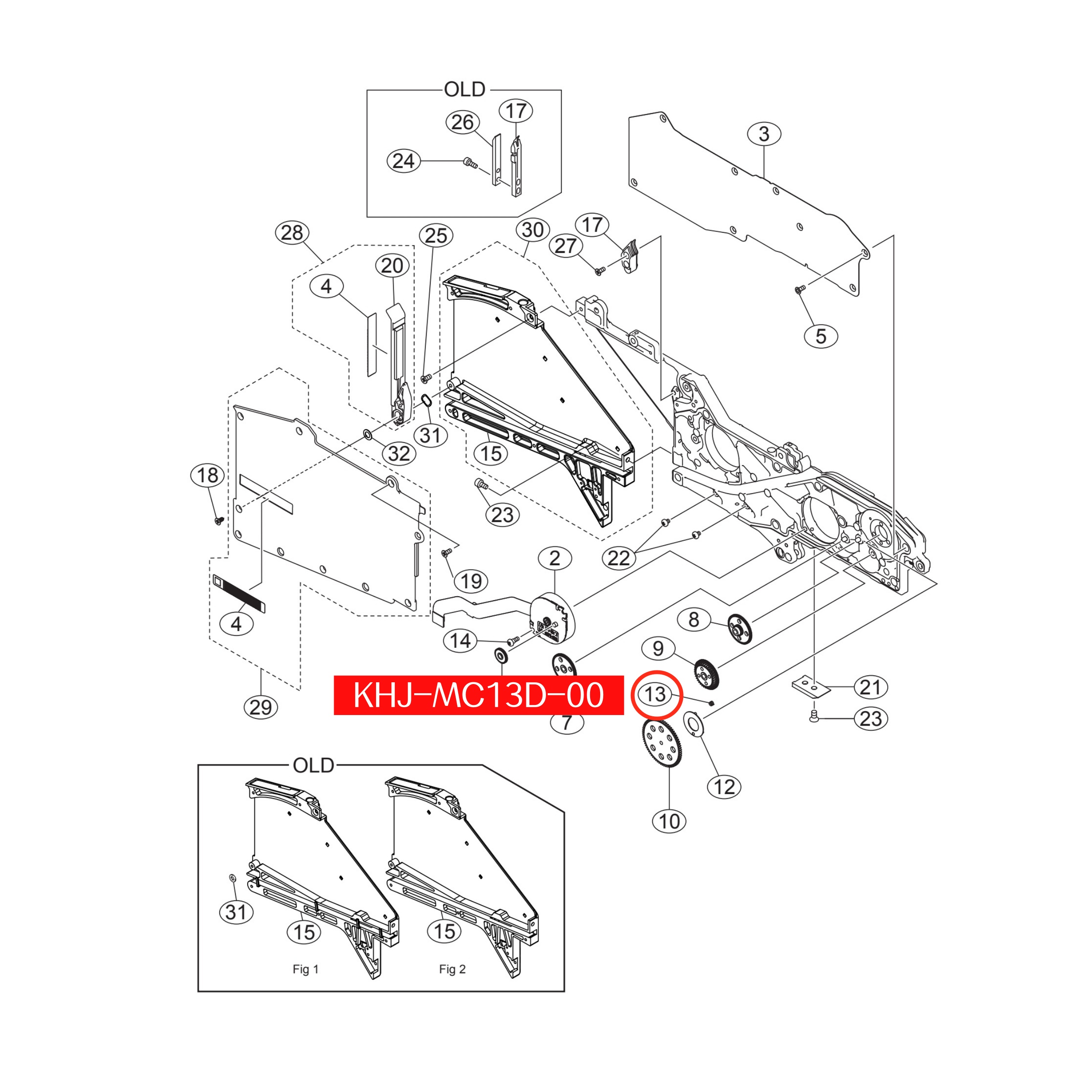 KHJ-MC13D-00 Spring Pusher Plate For Yamaha SS 8-72mm SMT Feeder - Image 2
