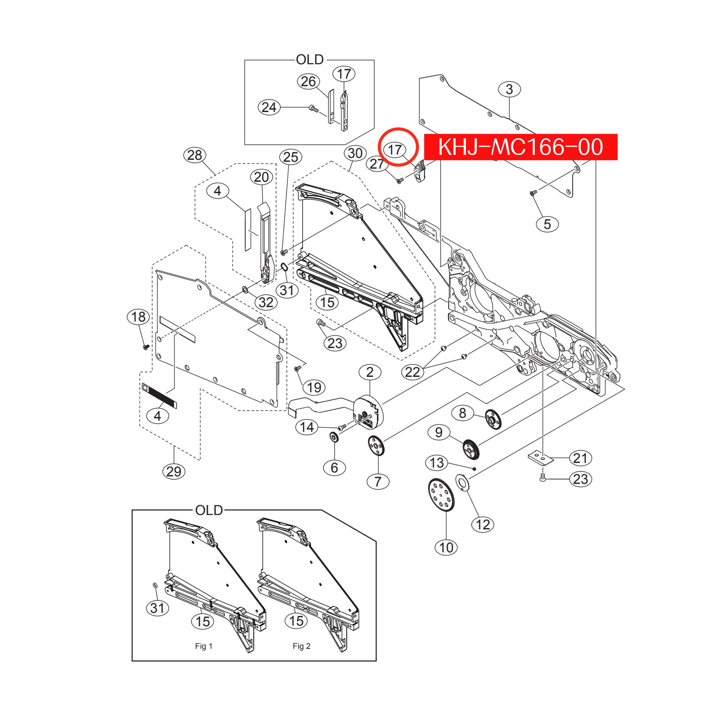 KHJ-MC166-00 Block P/O Tooth 1 For Yamaha SS/ZS 8mm SMT Feeder - Image 2