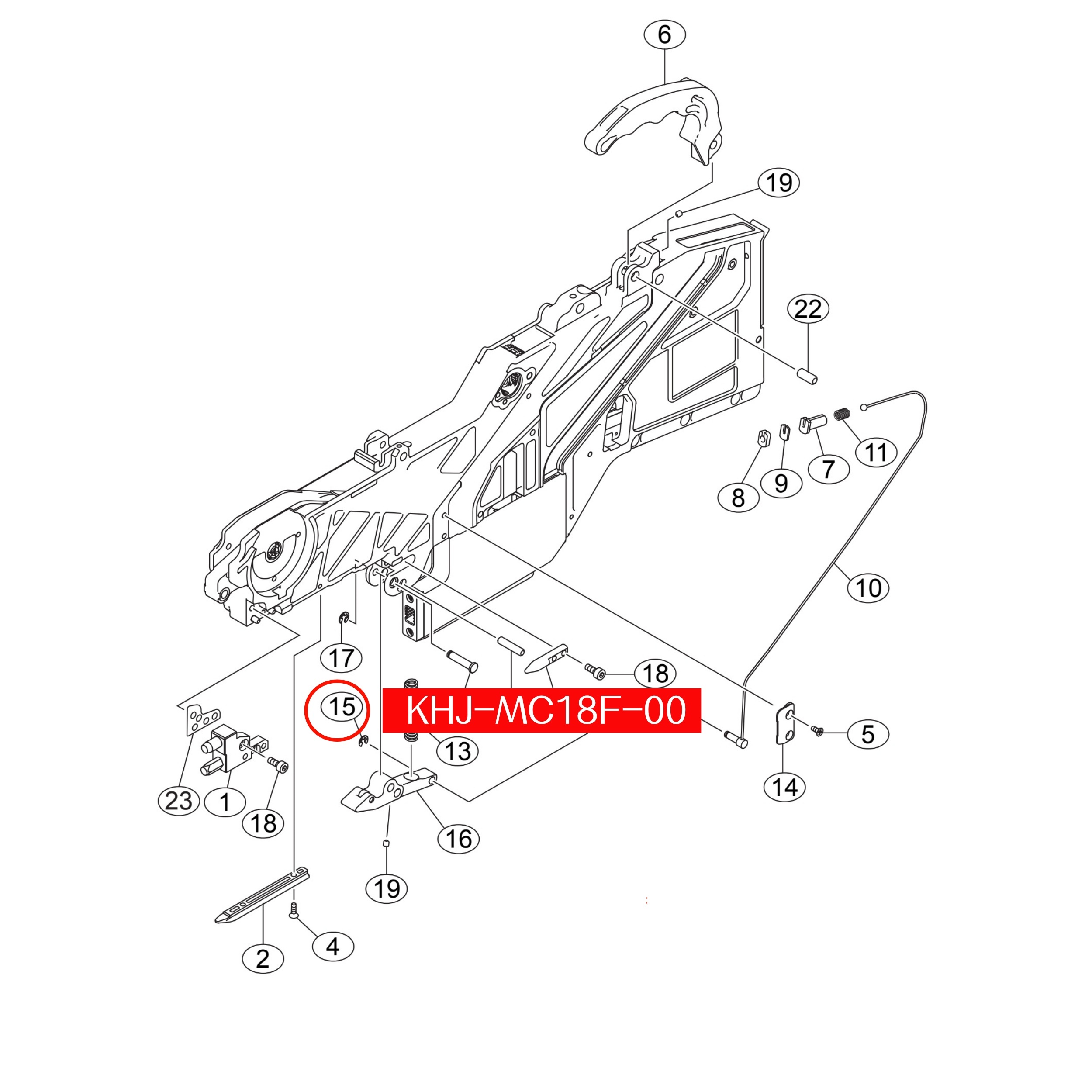 90440-01J030 Circlip For Yamaha SS/ZS 8-88mm SMT Feeder - Image 2