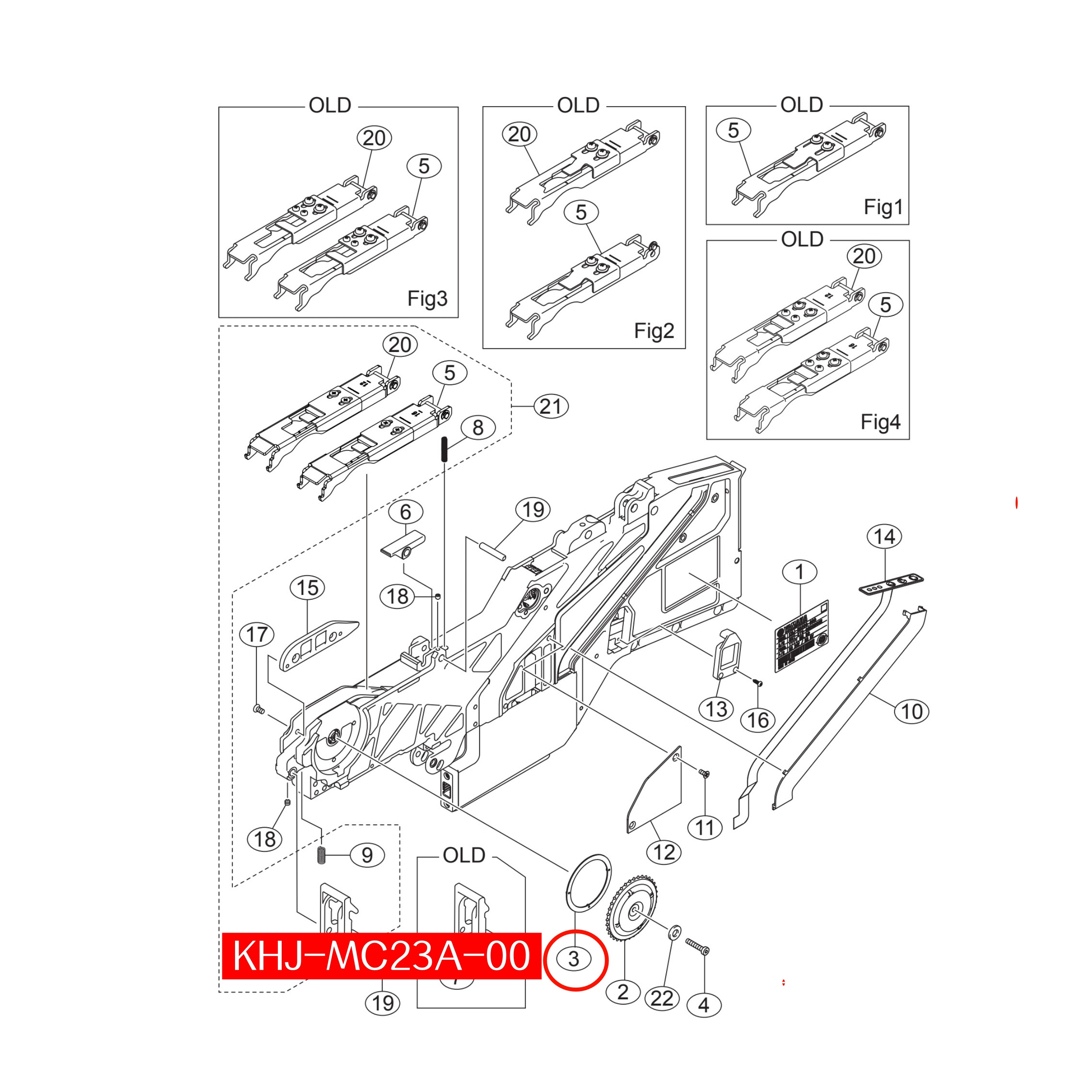 KLJ-MC23A-00 Shim 12/24 Sprocket For Yamaha ZS 12-24mm SMT Feeder - Image 2