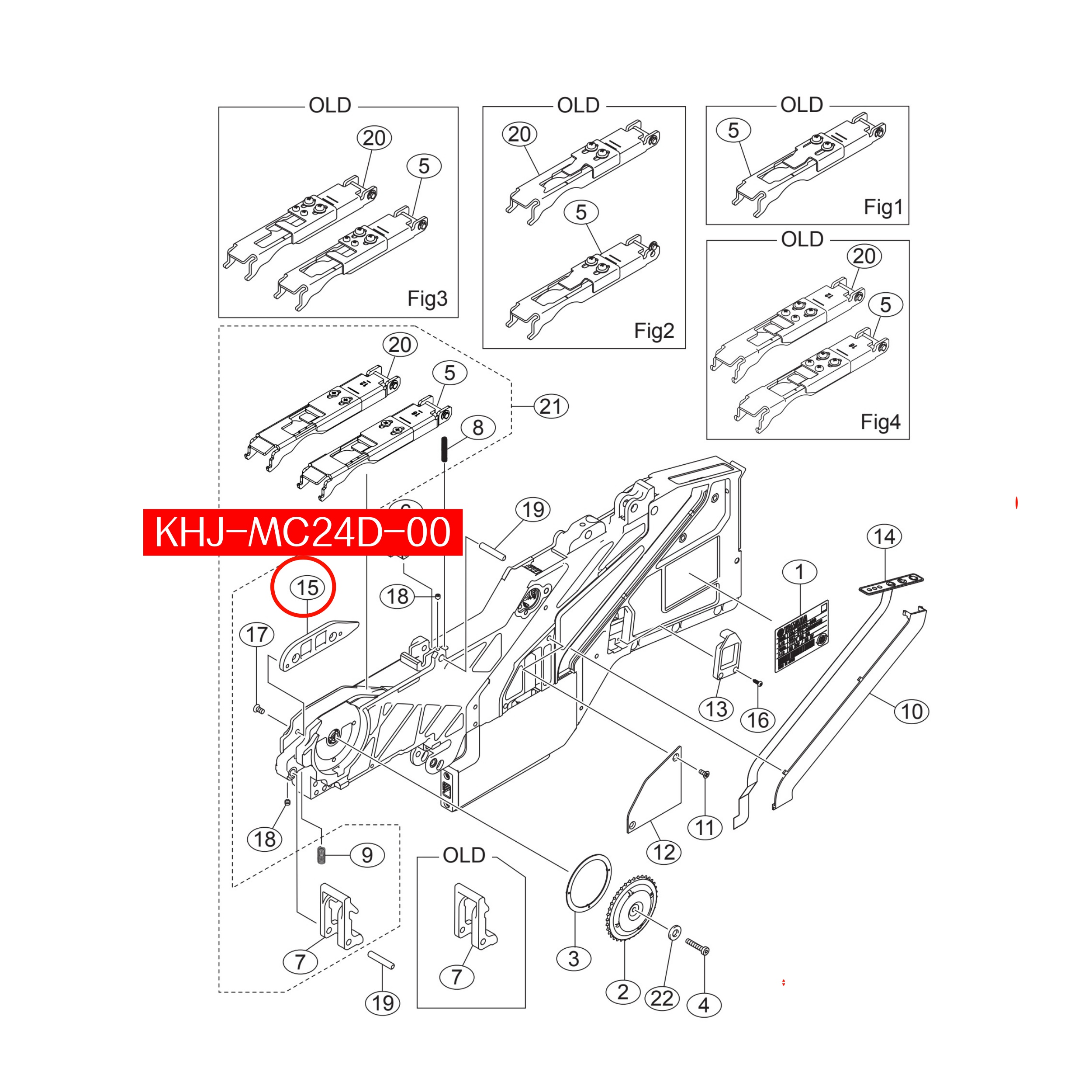KHJ-MC24D-00 Plate Guide 12 For Yamaha SS/ZS 12/16mm SMT Feeder - Image 2