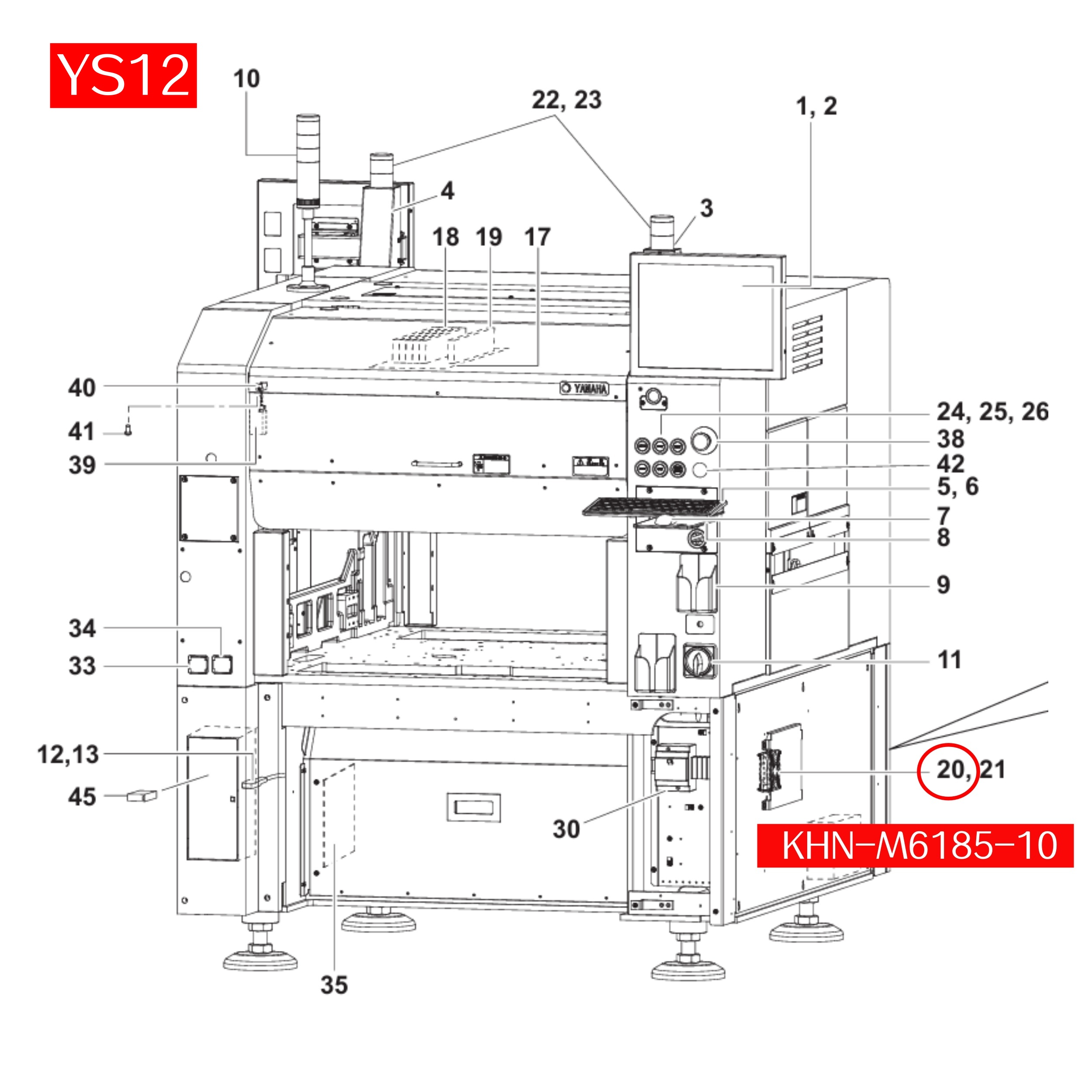 KHN-M6185-10/00 Fan Motor Assy For Yamaha YS24 YS12 SMT Machine - Image 2
