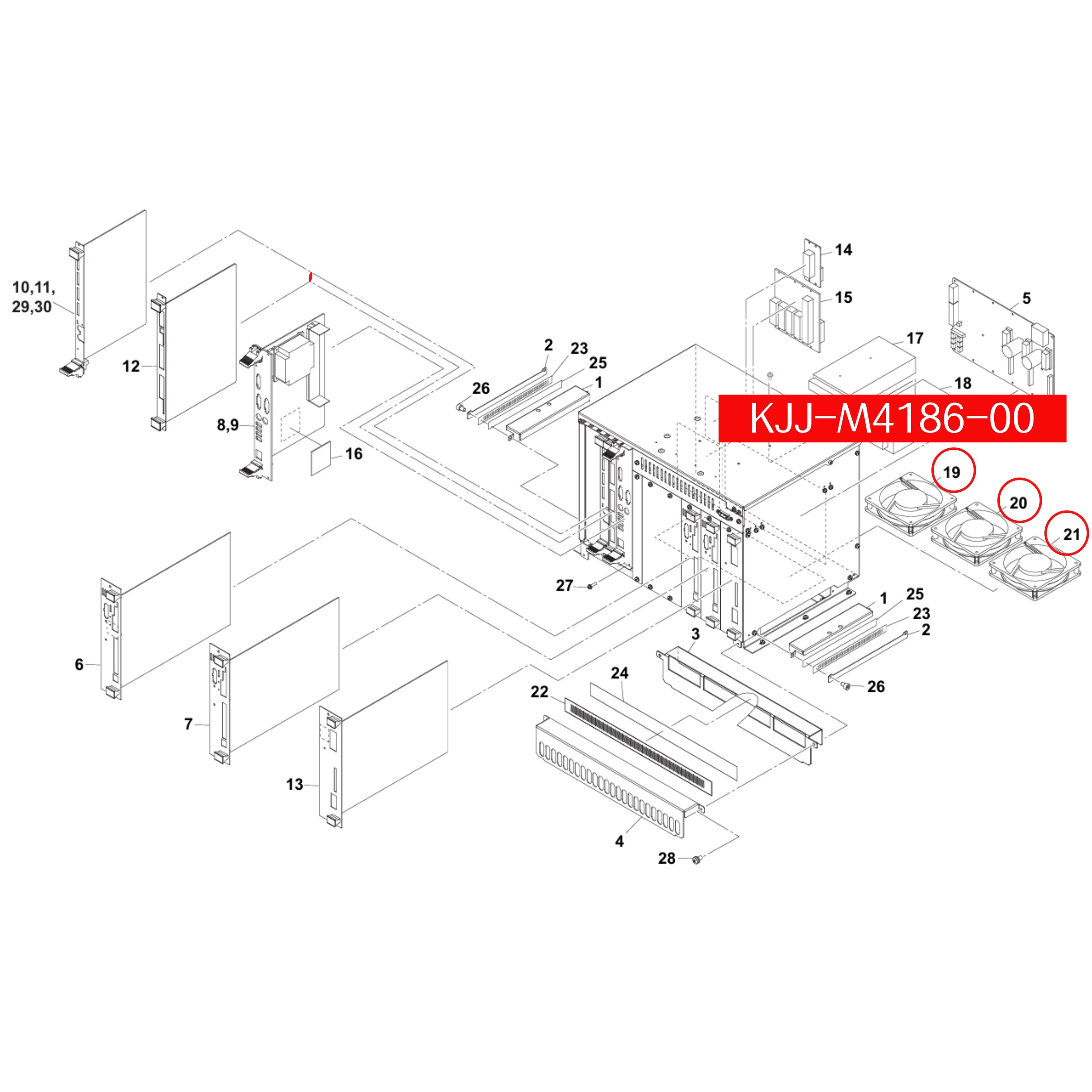 KJJ-M4186-00/10/20 Fan Motor Assy For YAMAHA YS12 YS24 SMT Machine - Image 2