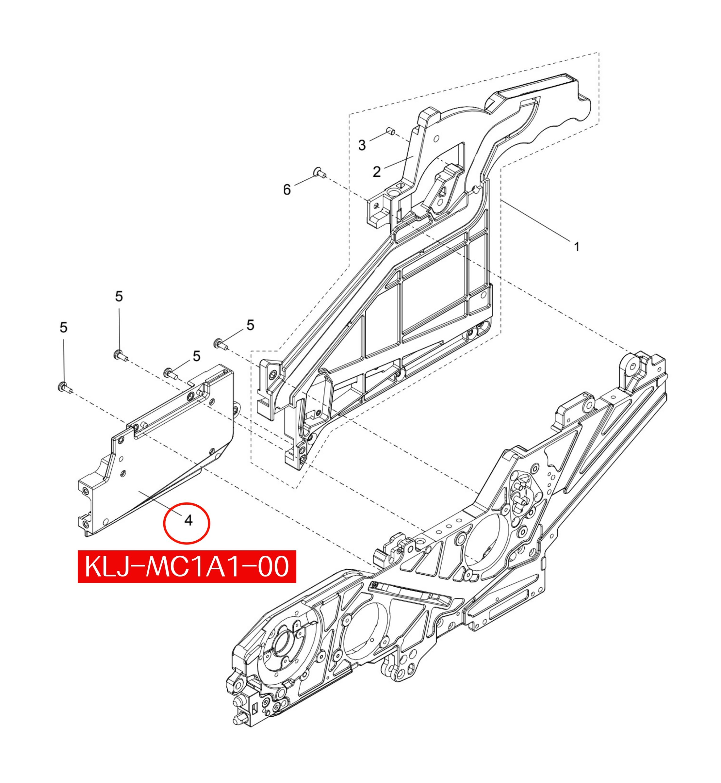 KLJ-MC1A1-00 Box EL For Yamaha ZS 8-88mm SMT Feeder - Image 2