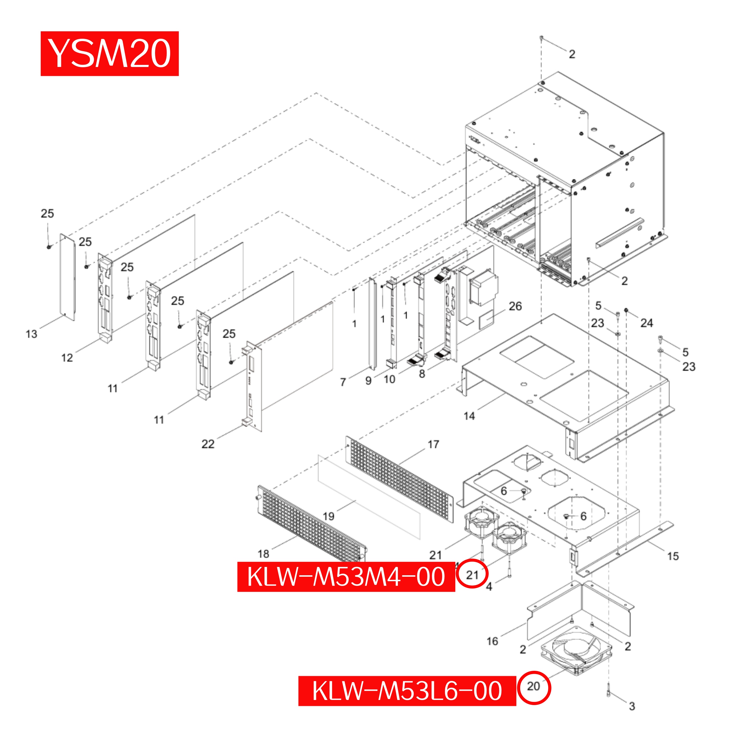 KLW-M53M4-00 Fan Motor Assy For Yamaha YSM10 YSM20R SMT Machine - Image 4
