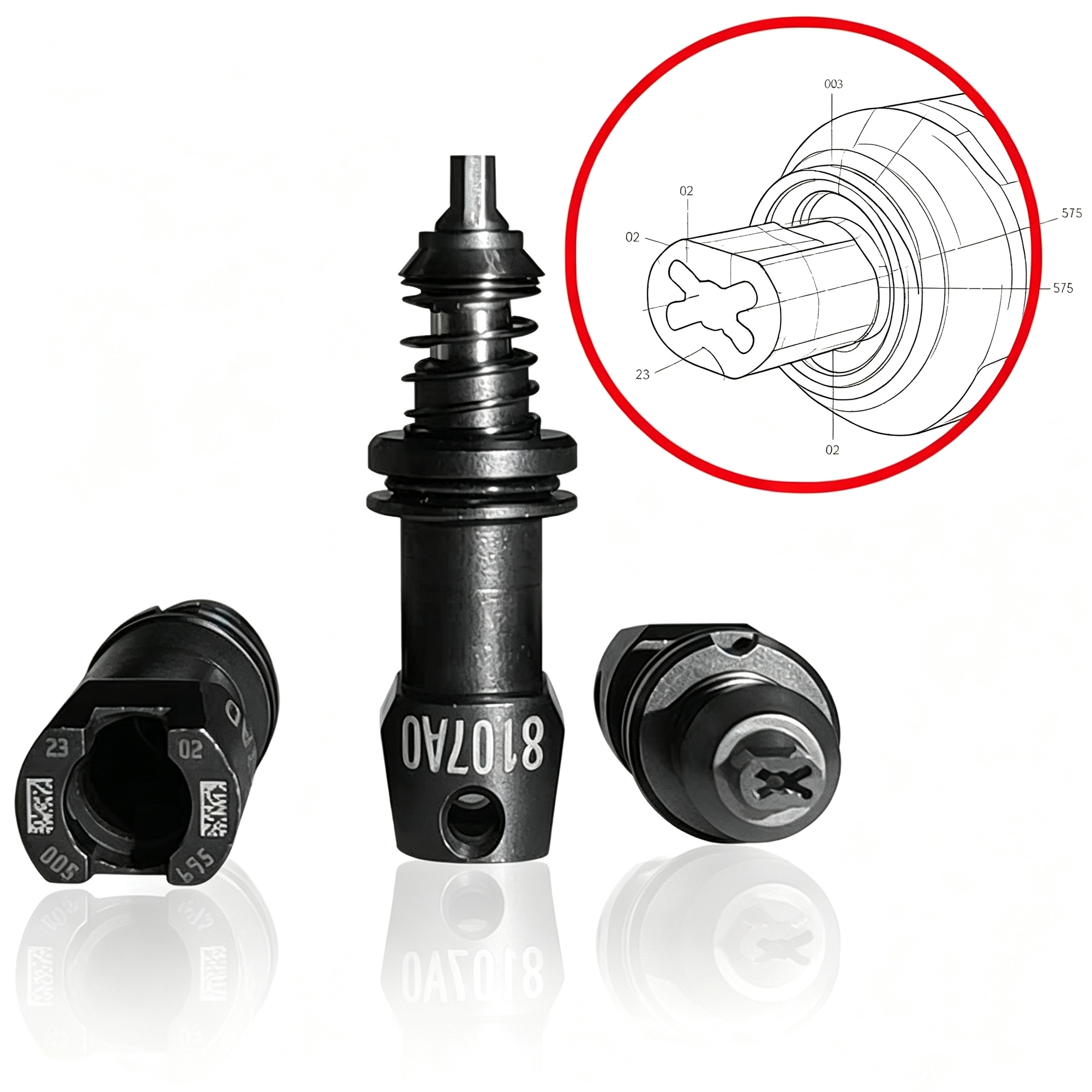 Nozzle 8107A Assy for YRM10 YRM20 KMX-M7717-A0