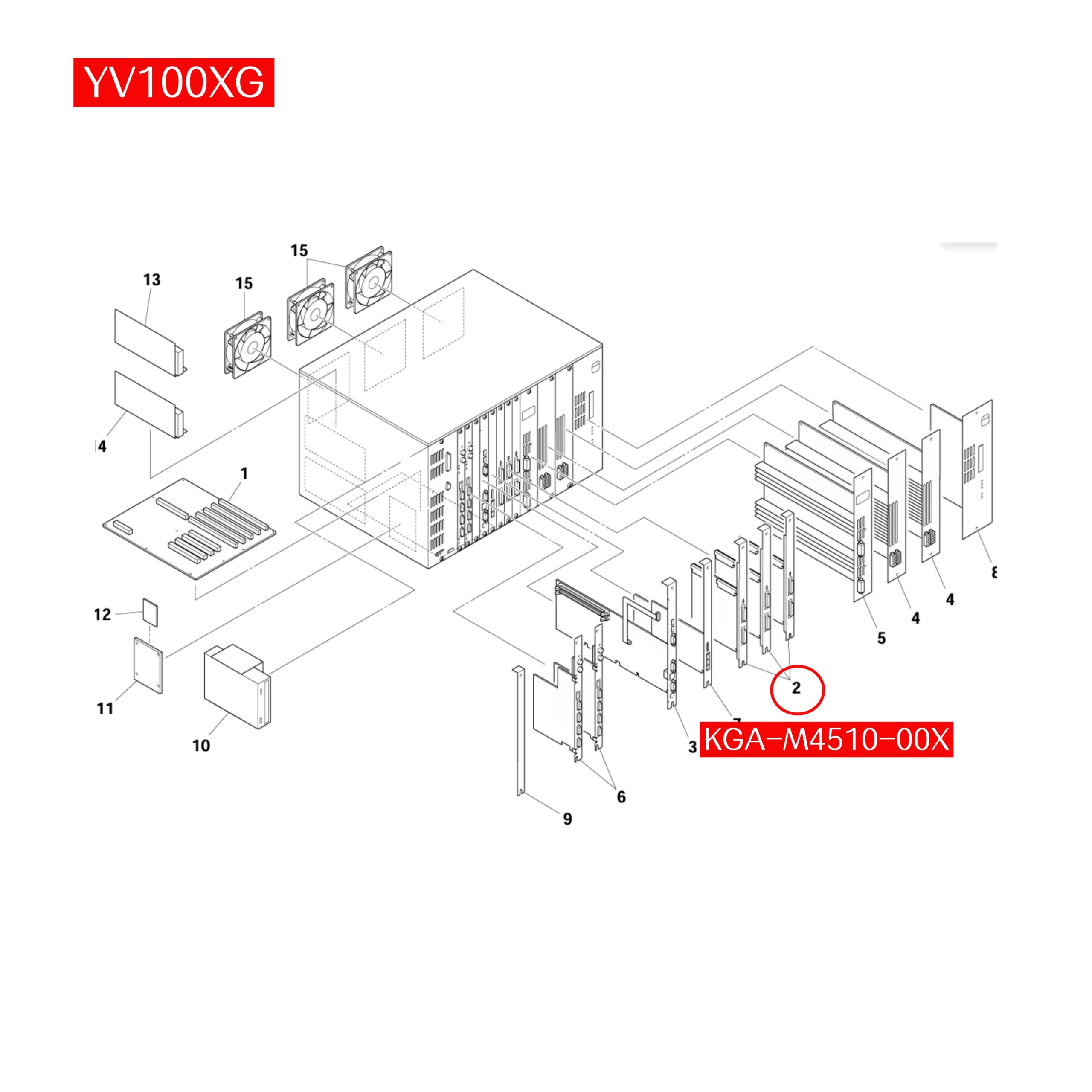 KGK-M4510-00X Mother Board Assy for Yamaha YG200 SMT Machine - Image 2