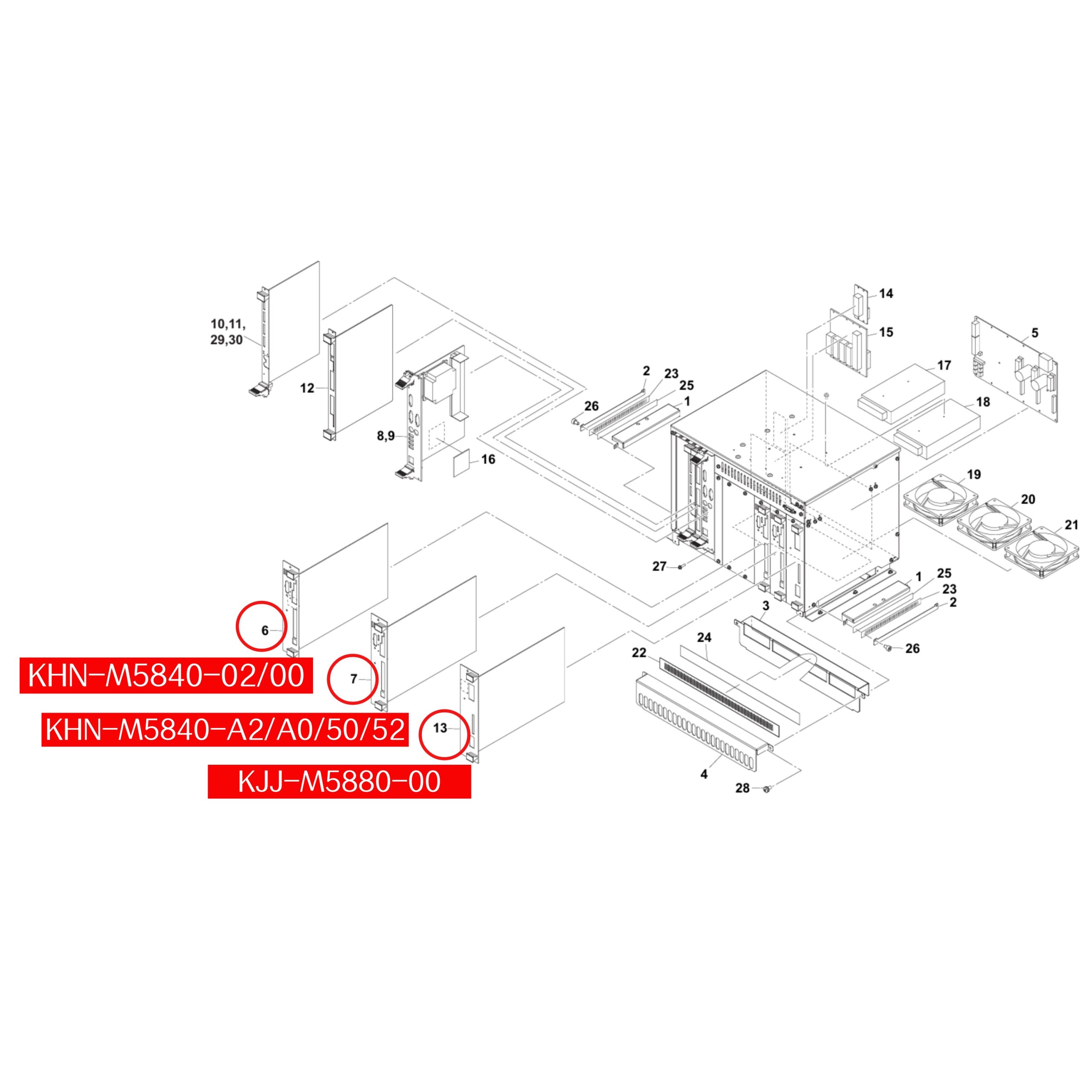 KHN-M5840-00 Servo Board Assy for Yamaha YS12 YS24 YSM10 SMT Machine - Image 3