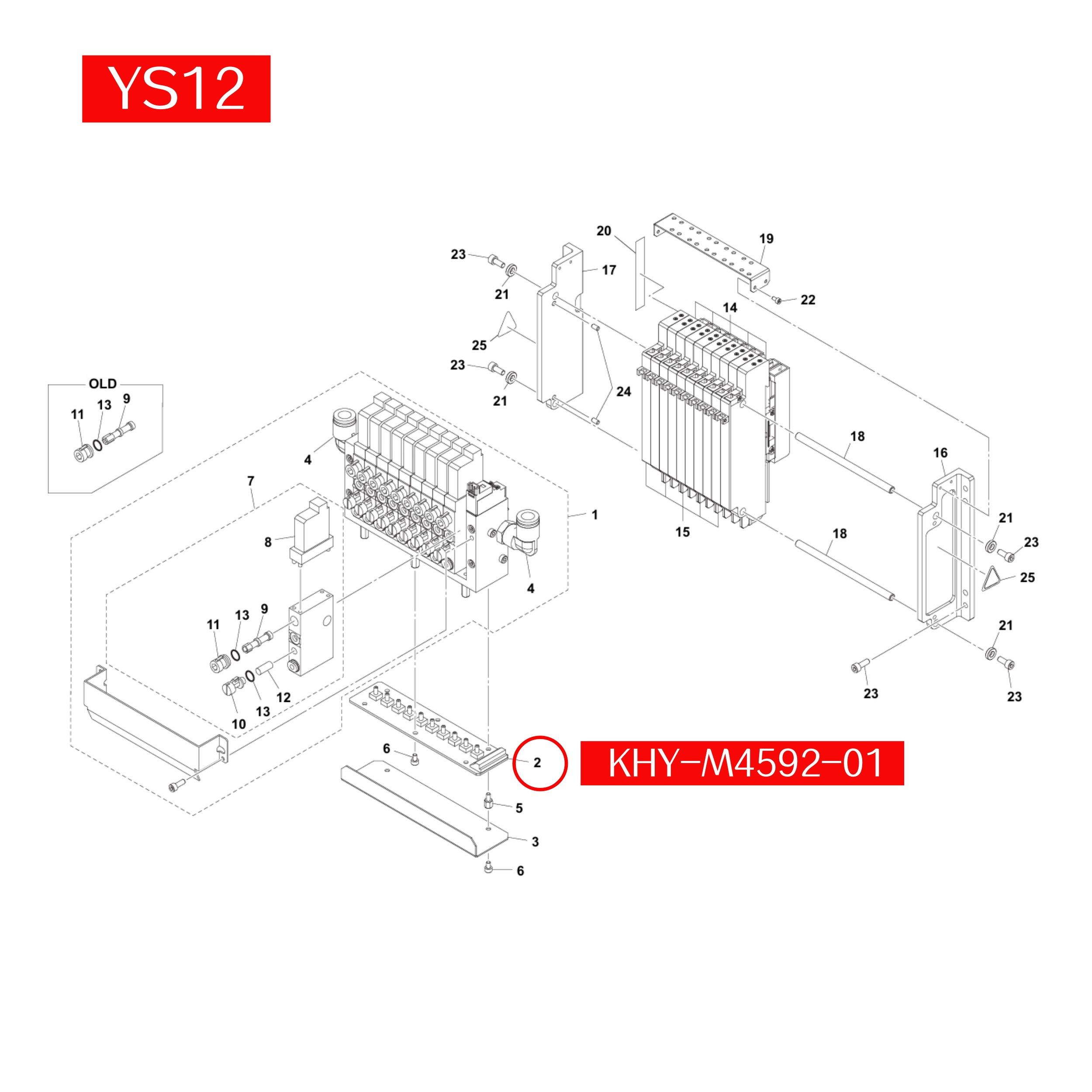 KHY-M4592-00X Vac Sensor Board Assy for Yamaha YG12F YS12F YSM10 YSM20 YSM20R YSM20WR SMT Machine - Image 2