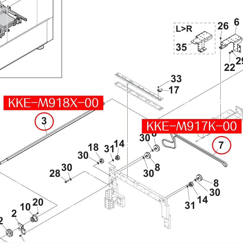 KKE-M918X-00 Spline 1 for Yamaha YS24 SMT Machine - Image 2