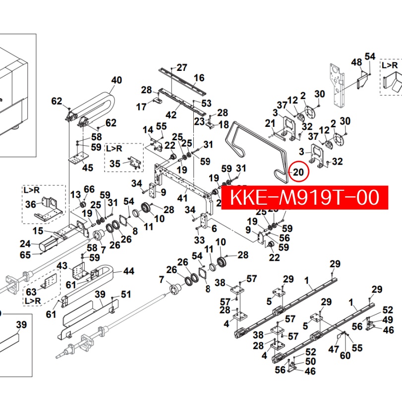 KKE-M919T-00 BELT(1722-3GT-9) for Yamaha YS24 SMT Machine - Image 2