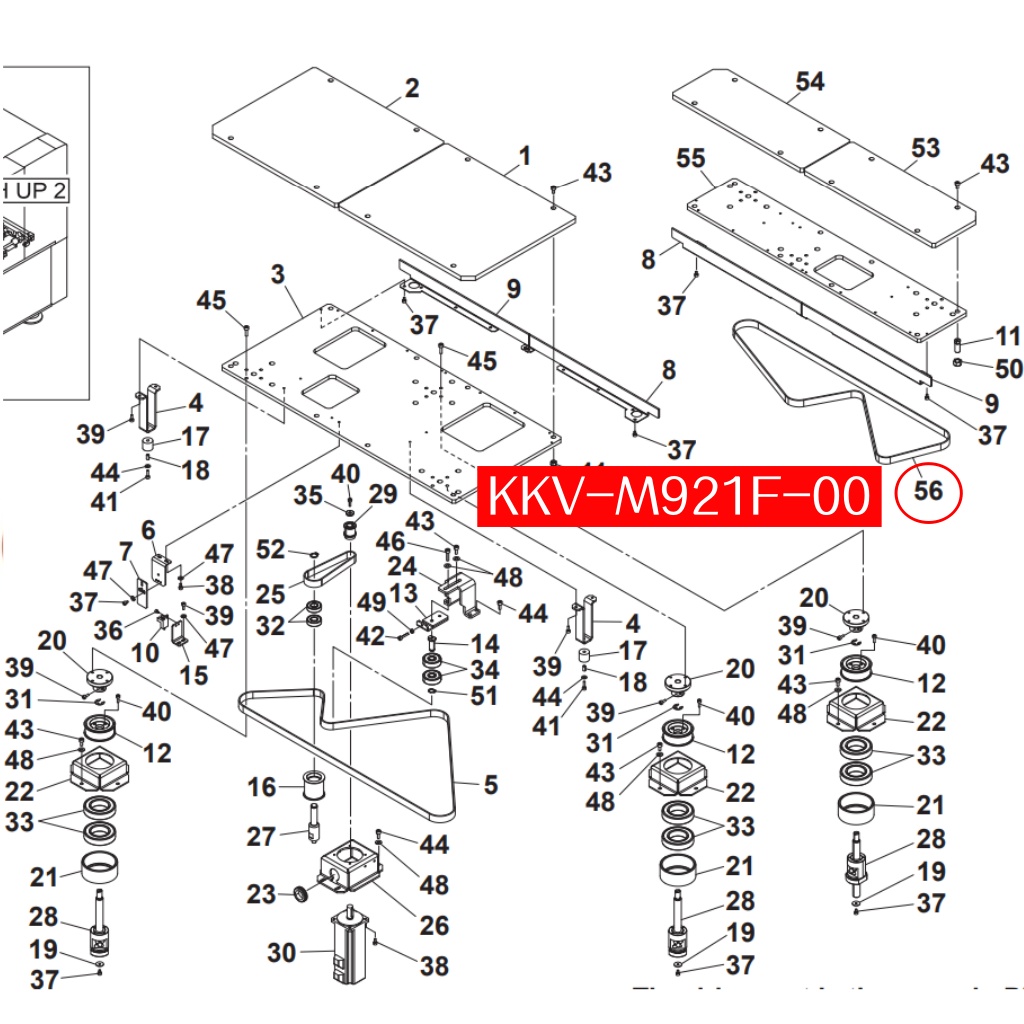 KKV-M921F-00 BELT(1386-3GT-15) for Yamaha YS24 SMT Machine - Image 2