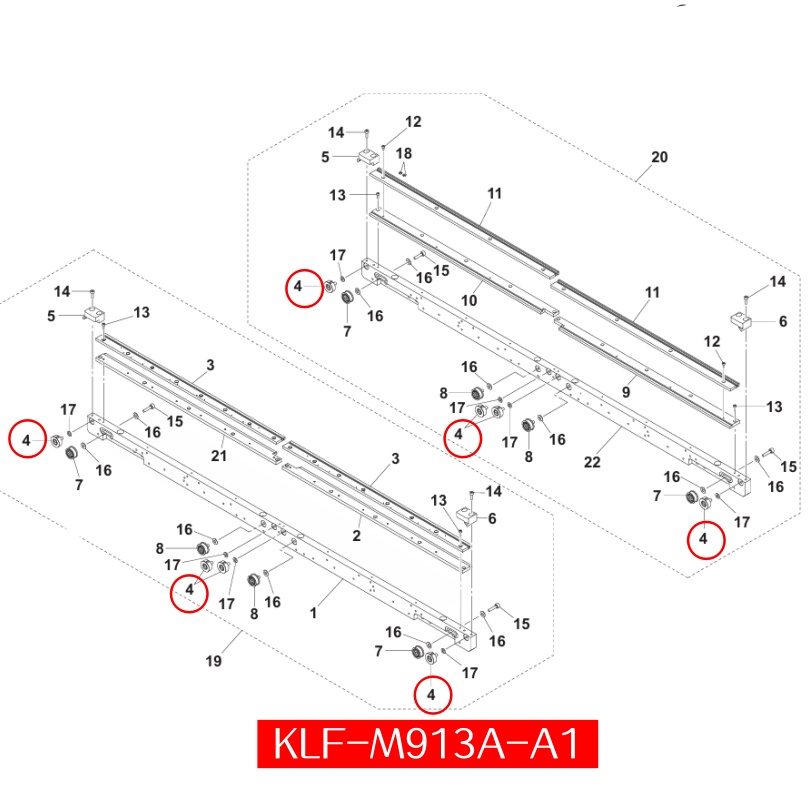 KLF-M913A-A1 Pulley ASSY for Yamaha YSM40/YSM40R SMT Machine - Image 2