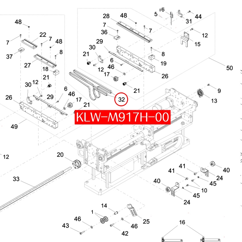 KLW-M917H-00 BELT(L=605mm) for Yamaha YSM20 SMT Machine - Image 2
