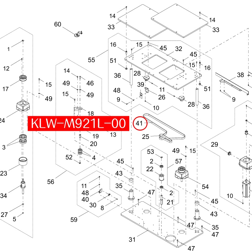 KLW-M921L-00 BELT(1188-3GT-15) for Yamaha YSM20 SMT Machine - Image 2