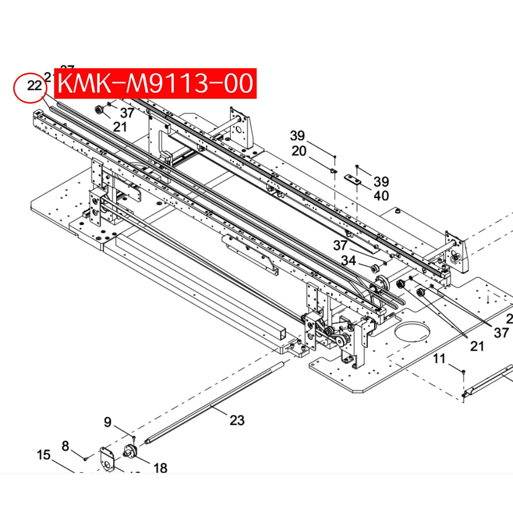 KMK-M9113-00X BELT(L=2916mm) for Yamaha YSM20R SMT Machine - Image 2