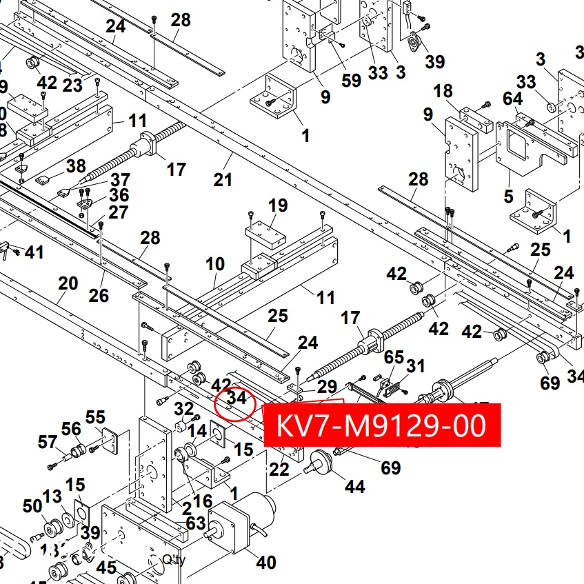 KV7-M9129-00X BELT(L=3475mm) for Yamaha YV100XG SMT Machine - Image 2