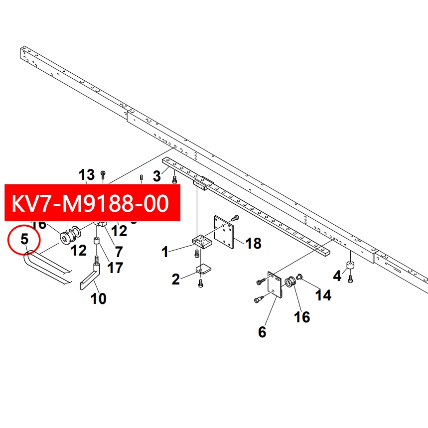 KV7-M9188-00X BELT(1305-3GT-6) for Yamaha YV100XG SMT Machine - Image 2