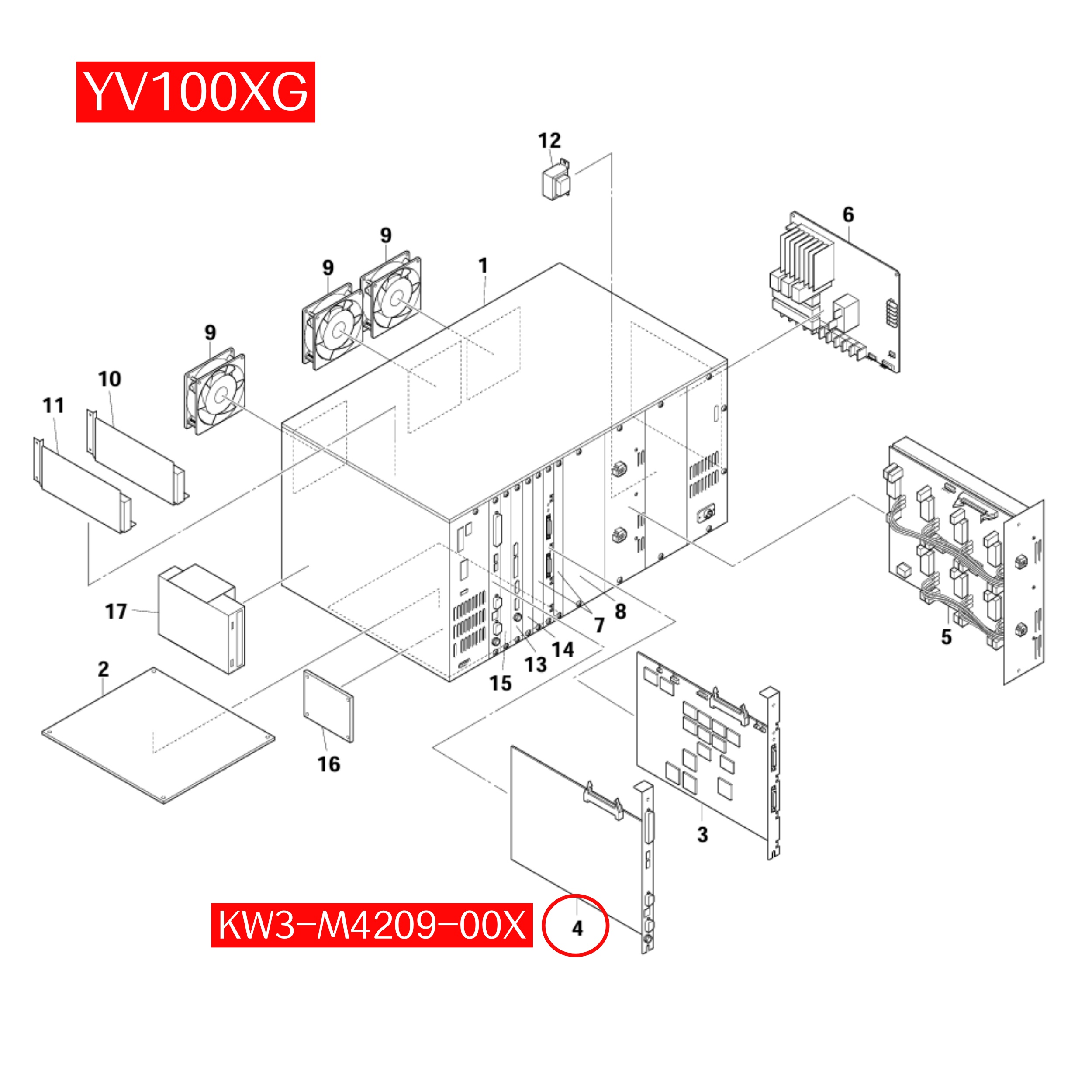 KW3-M4209-00 System Unit Assy for Yamaha YV88X YV100XG SMT Machine - Image 2