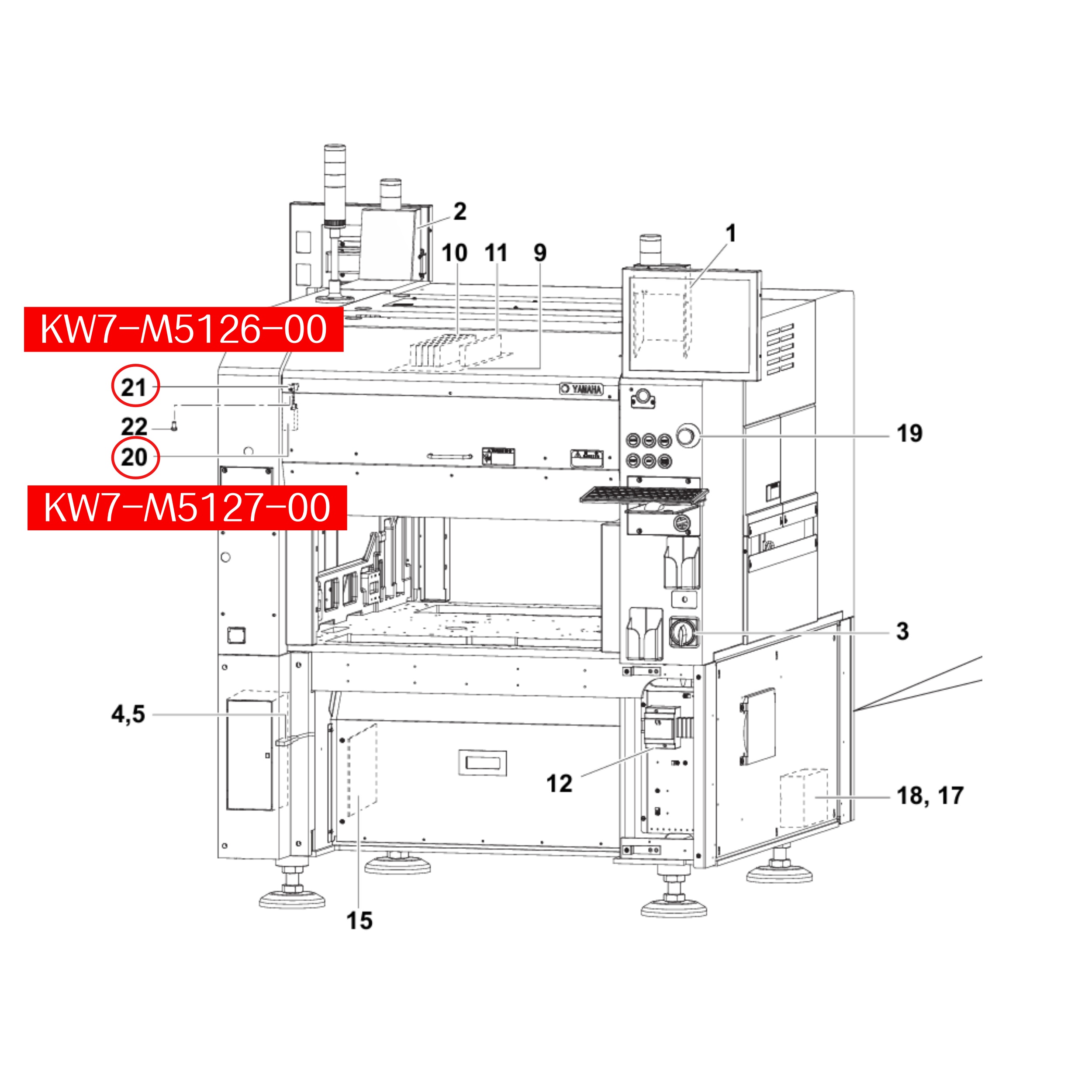 KW7-M5126-00/H0 Safety Switch for Yamaha YV YG YS SMT Pick And Place Machine - Image 2