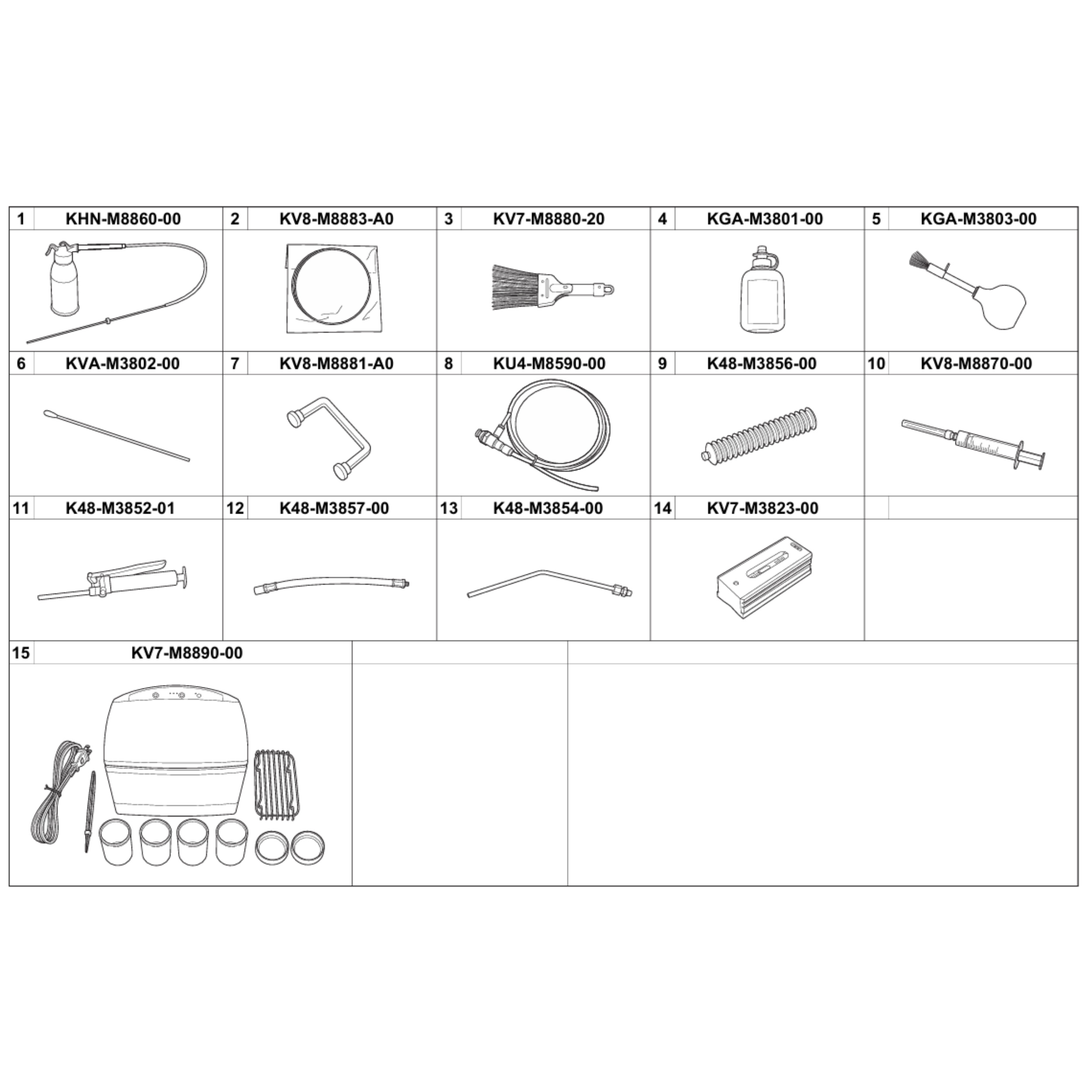 KHN-M8860-00X Cleaning Kit for Yamaha YV YS YG YSM SMT Machine - Image 2